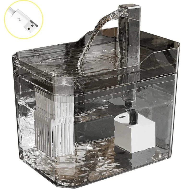 Cat Water Fountain - Automatic USB Pet Drinking Fountain with Filter for Cats and Dogs