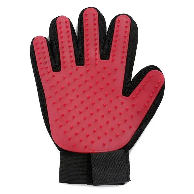 Pet Grooming Glove - Silicone Deshedding Brush and Massage Mitt for Dogs and Cats