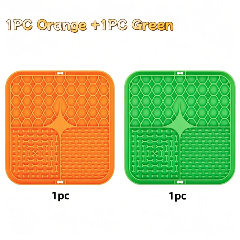 Pet Lick Mat - Silicone Suction Slow Feeder for Dog Bathing and Training