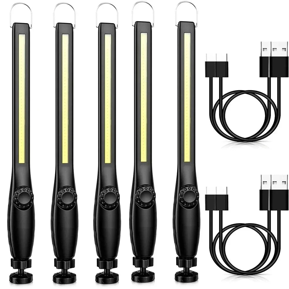COB LED Work Light - Rechargeable Cordless Magnetic Inspection Lamp for Car, Garage and Camping