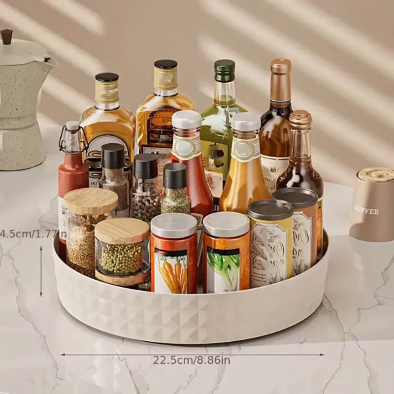 Rotating Countertop Storage Rack - 360 Lazy Susan Spice and Cosmetic Organiser