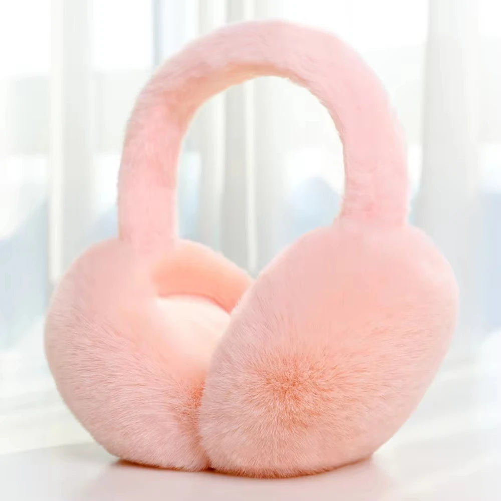 Plush Ear Warmers - Soft Foldable Winter Earmuffs for Women and Men, 7 Colours