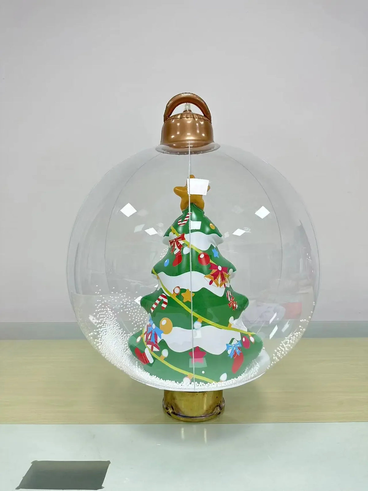 Inflatable Christmas Ball - 40cm PVC Outdoor Bauble for Gardens and Trees
