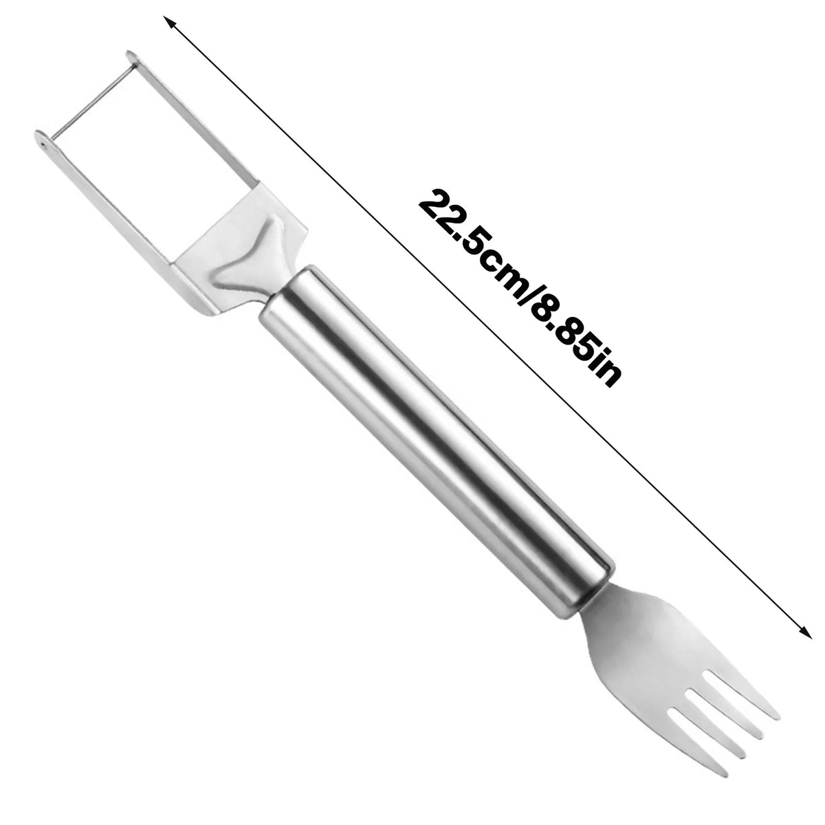 Watermelon Slicer & Fork - Stainless Steel Windmill Melon Cutter Tool