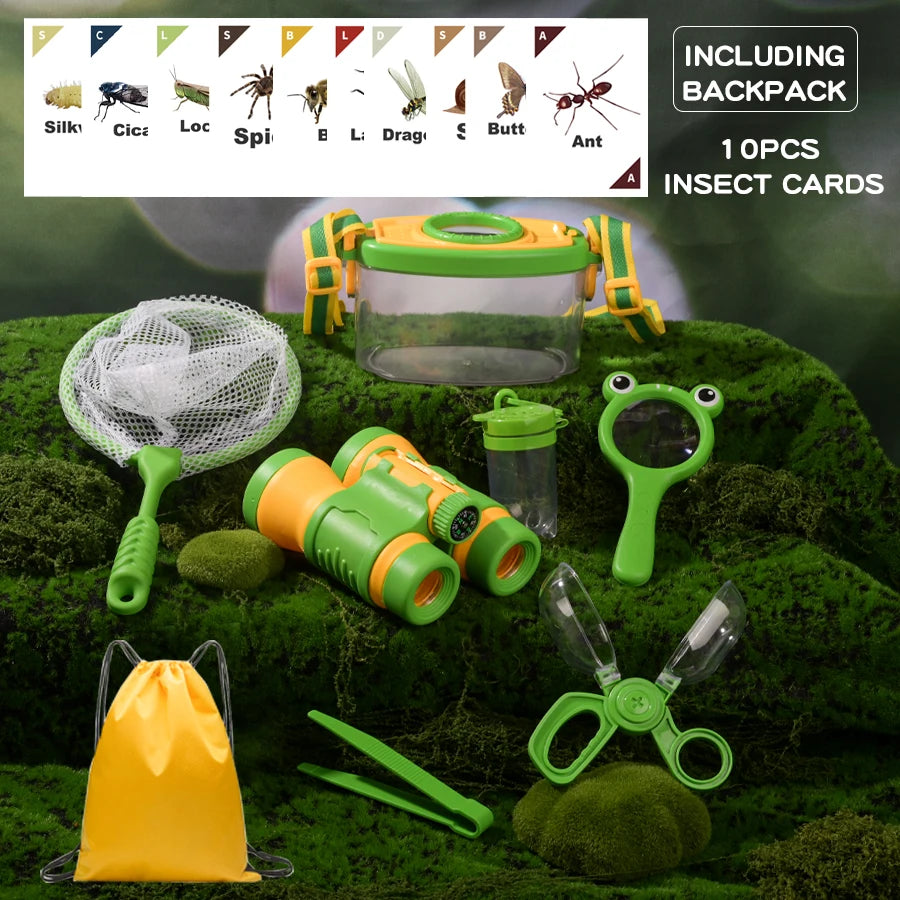 Kids' Insect Catching Net Set - Outdoor Bug Explorer Kit with Backpack