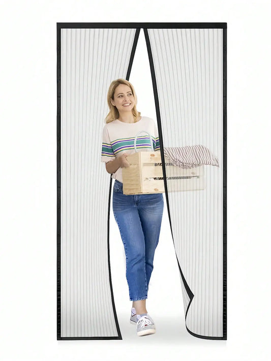 Magnetic Mosquito Screen Door - Hands-Free Self-Sealing Net Curtain, 90 or 100 x 210cm
