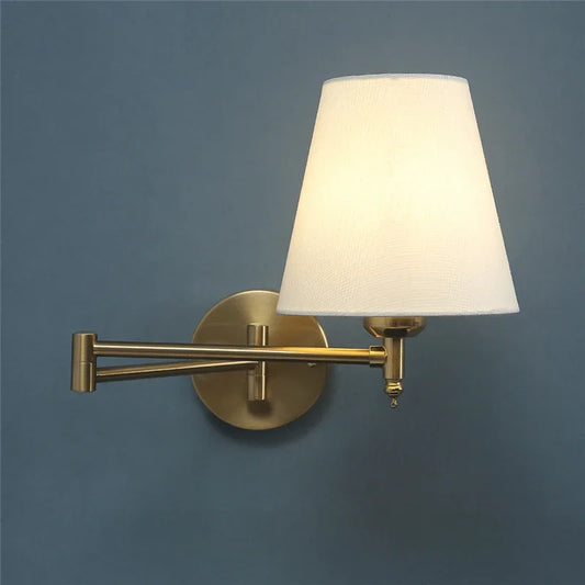 Nordic Folding Wall Lamp - Adjustable LED Bedside & Reading Light