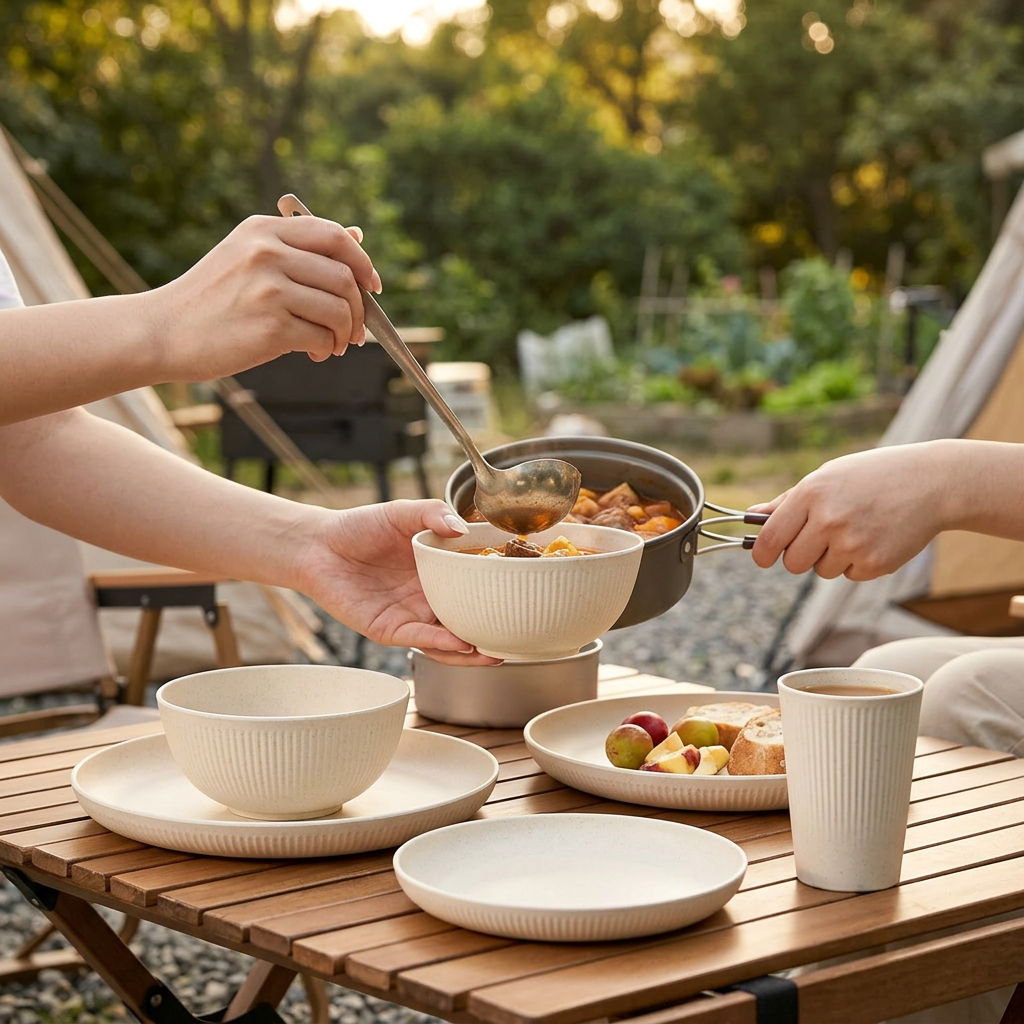 Dinnerware set 4pcs lifestyle