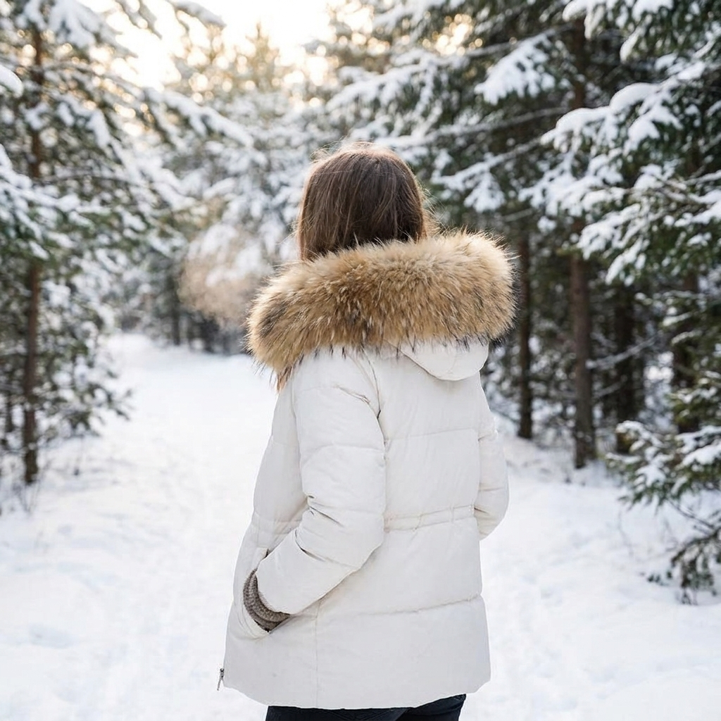 Winter faux fur collar