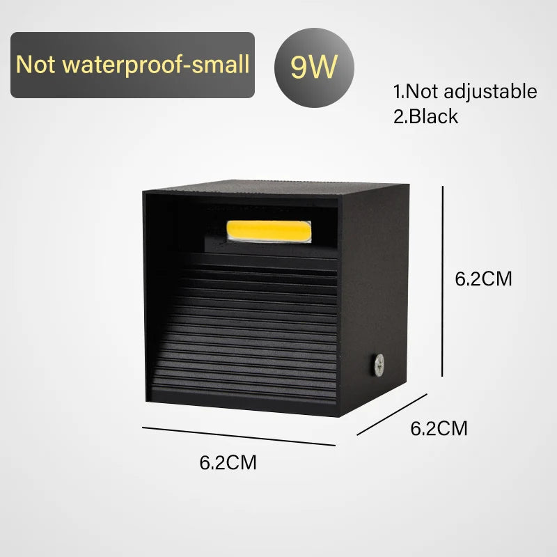 LED Wall Lamp - IP65 Waterproof Indoor Outdoor Light with Sensor Option