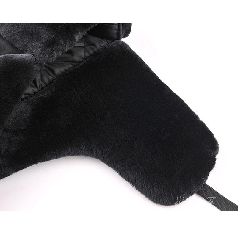 Bomber Hat - Thick Fur and Velvet Lined Winter Cap for Men and Women
