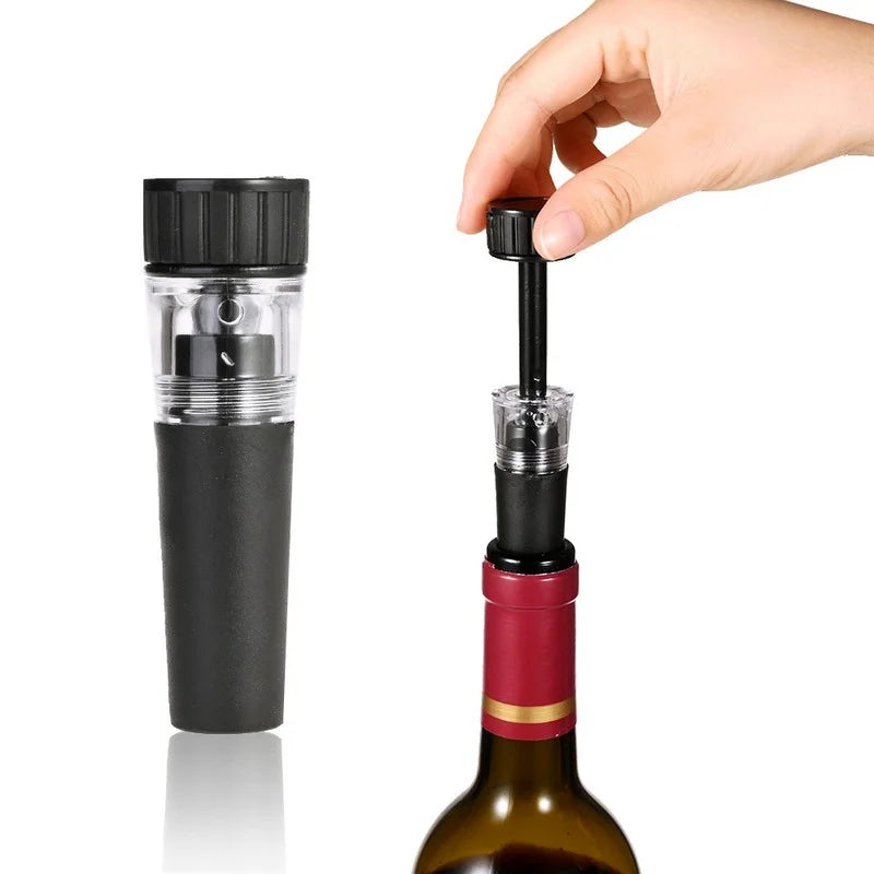 Air Pump Wine Bottle Opener - Pin Corkscrew Set with Foil Cutter