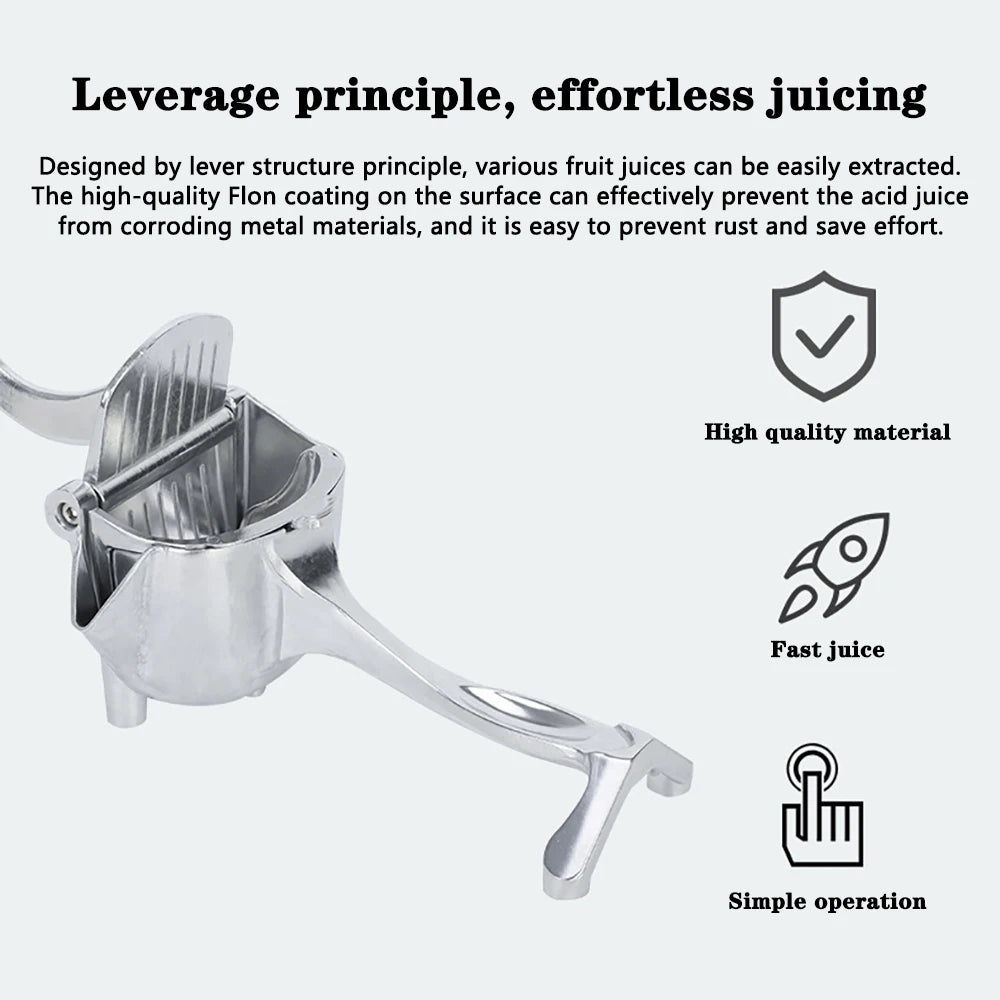 Manual Citrus Juicer Press - Aluminium Alloy Lemon & Orange Squeezer