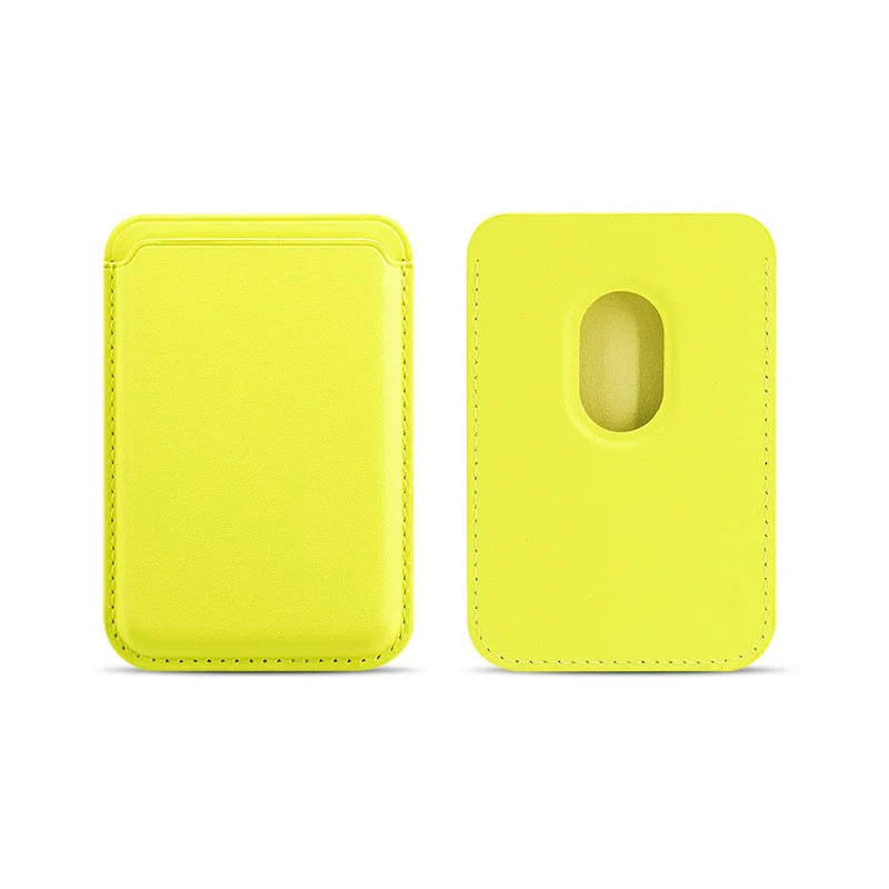 Magnetic Card Holder - PU Leather MagSafe iPhone Wallet in 21 Colours