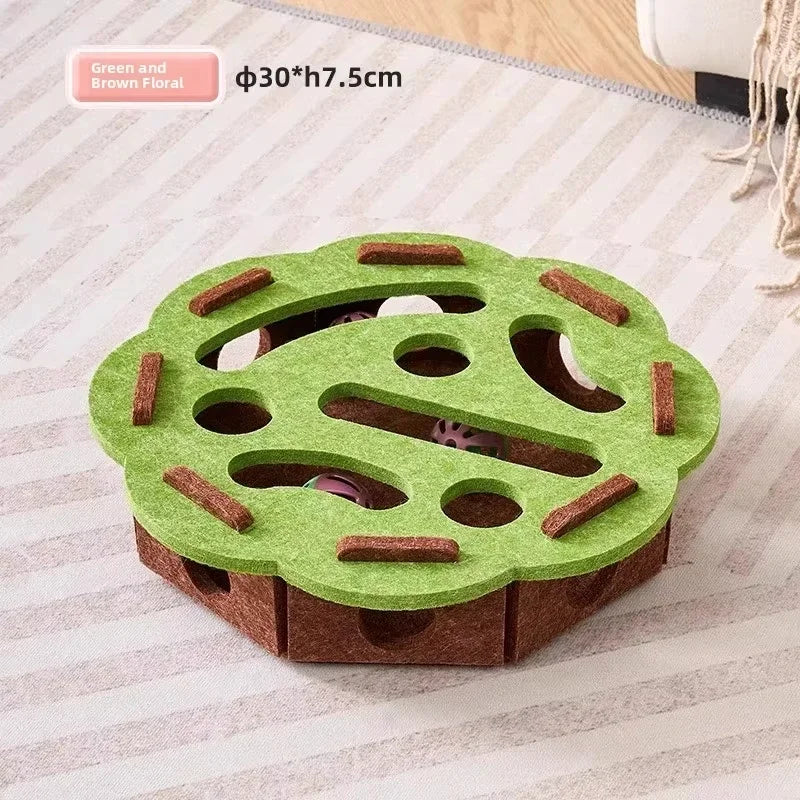 Cat Puzzle Toy - Felt Interactive Puzzle Board for Indoor Cats in 6 Designs