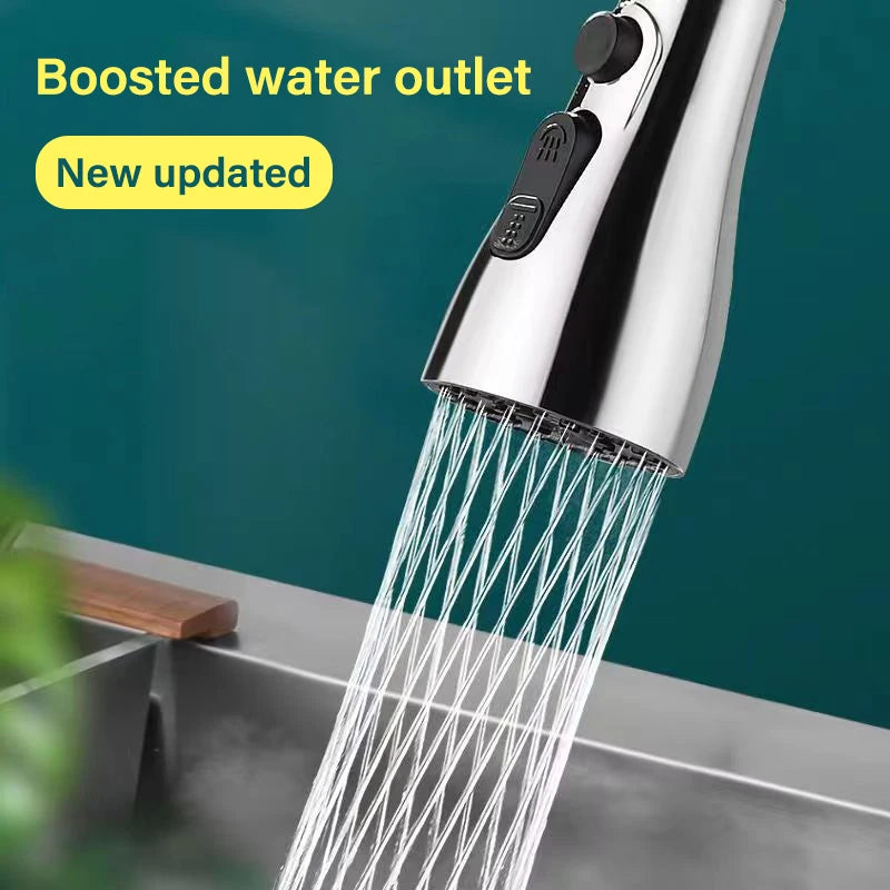 Kitchen Faucet - Kitchen Sink Tap in Silver or Black for Everyday Use