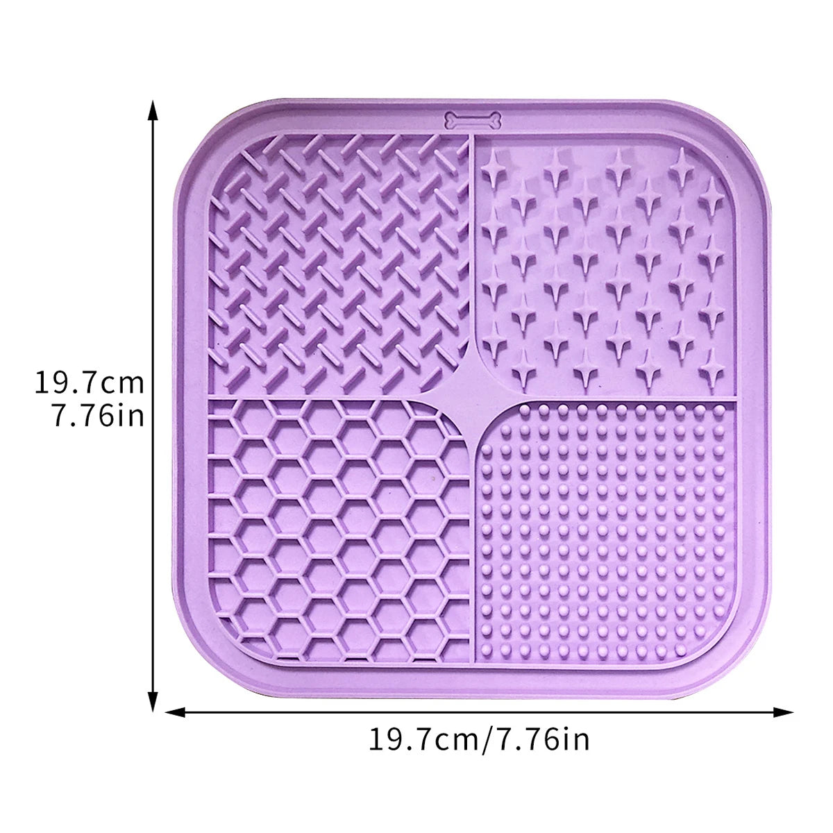 Silicone Pet Lick Mat - Suction Cup Slow Feeder Pad for Dogs and Cats