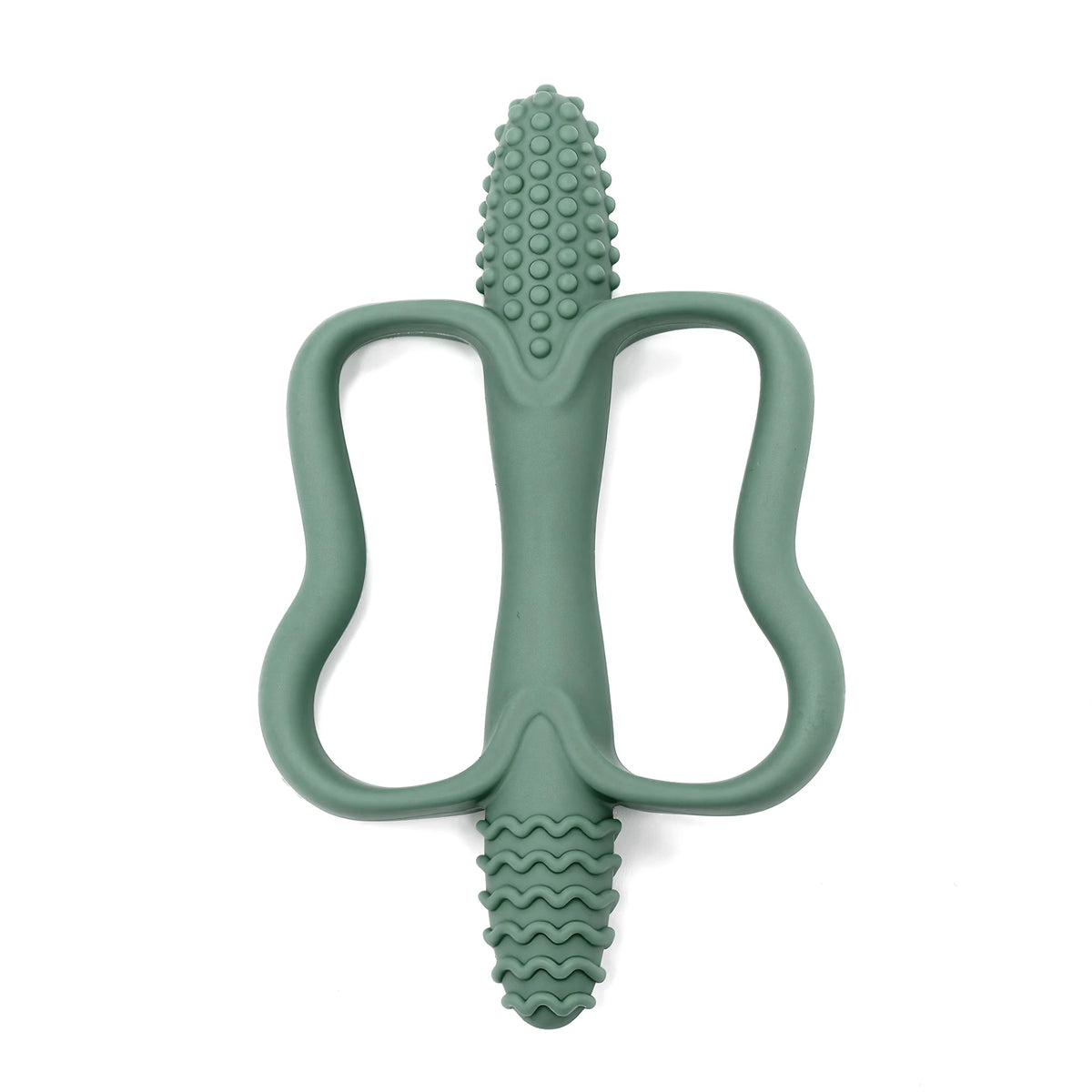 Silicone Teething Stick - Corn Shaped Baby Teether with Handle, 6 Colours