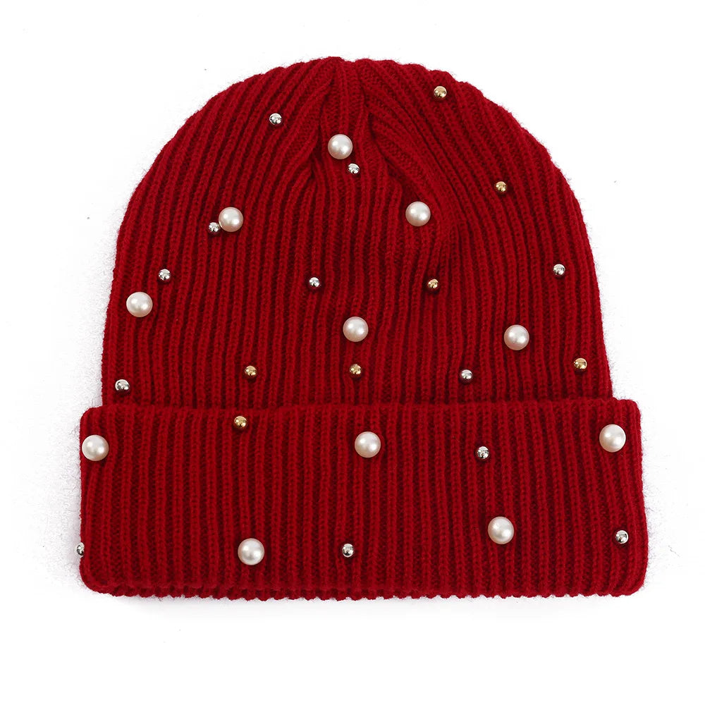 Women's Soft Knit Beanie Hat - Warm One-Size 55-60cm Cap in 13 Colours