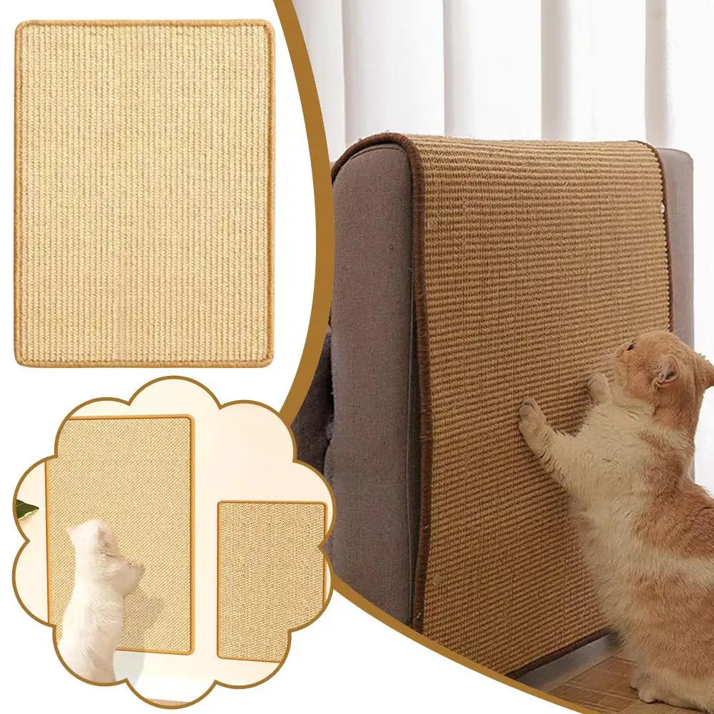 Self Adhesive Sisal Cat Scratcher Mat - Six Sizes from 20x40cm to 50x90cm