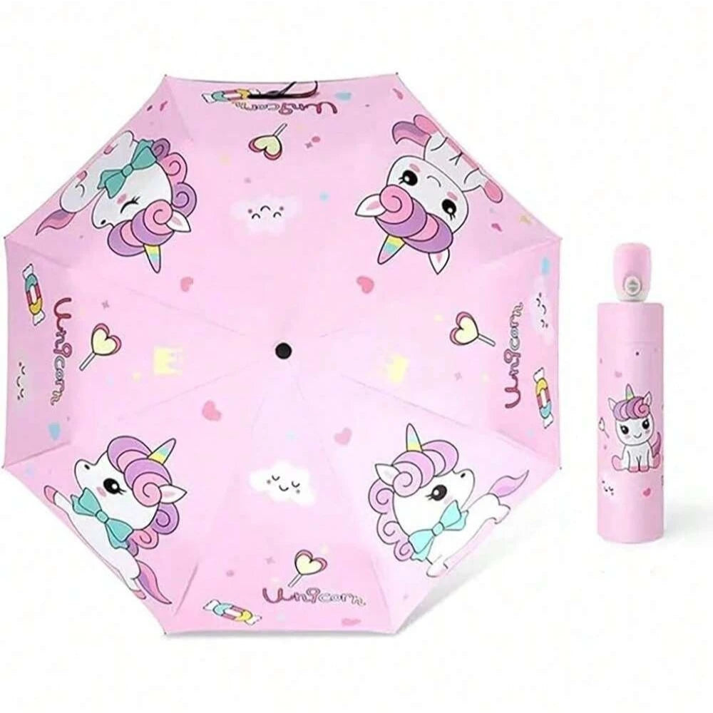 Unicorn Kids Umbrella - Lightweight 8K Aluminium Frame for Boys and Girls