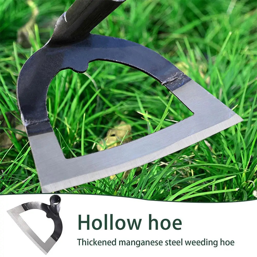 Hollow Weeding Hoe - Manganese Steel Garden Hoe for Weeding and Soil Loosening