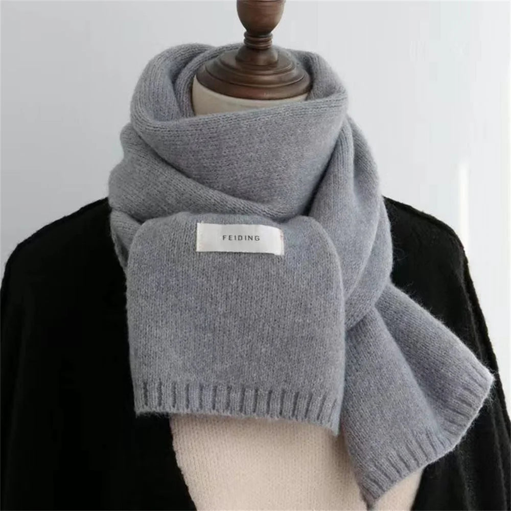 Cashmere Scarf - Thermal Solid Colour Winter Wrap in 23 Shades