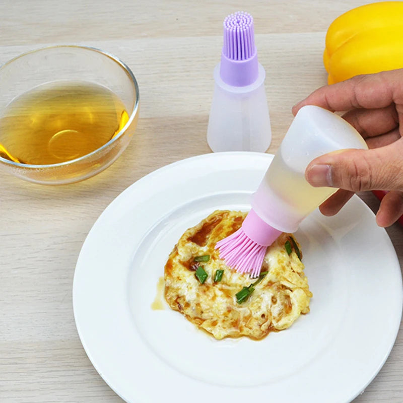 Silicone Basting Brush - Heat Resistant Pastry & BBQ Oil Brush
