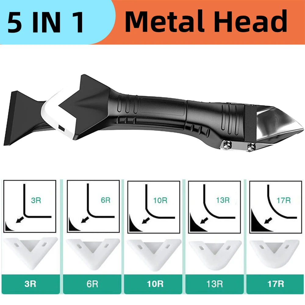 Silicone Caulking Tool Set - 9 in 1 Sealant Smoother and Grout Scraper Kit
