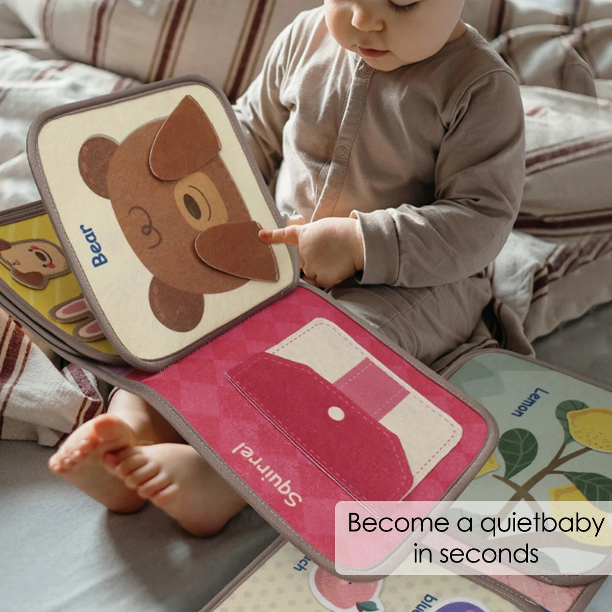 Montessori Busy Book - Quiet Activity Book for Toddler Learning at Home