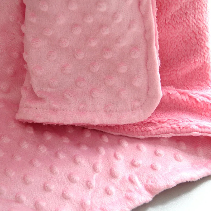 Baby Swaddle Blanket - Soft Fleece Thermal Wrap for Newborns, 100 x 70cm Stroller Cover