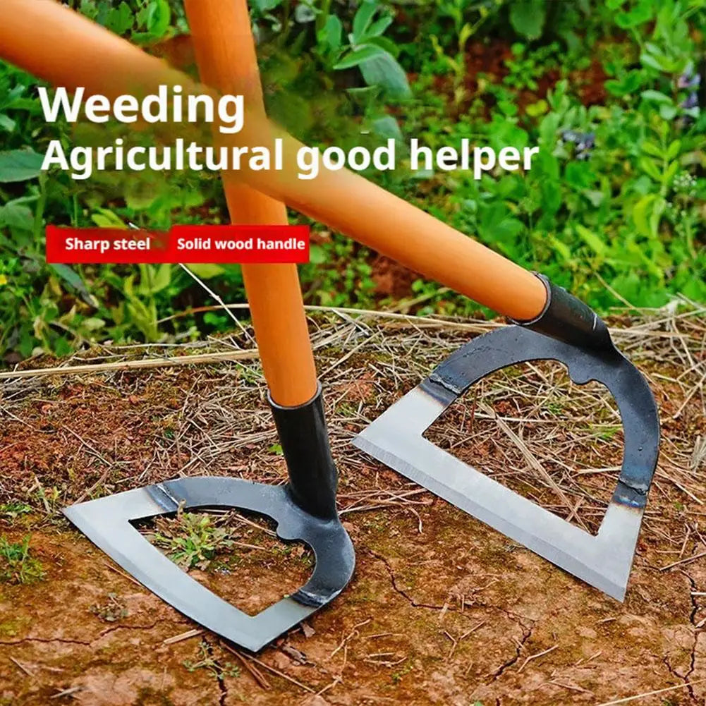 Hollow Weeding Hoe - Manganese Steel Garden Hoe for Weeding and Soil Loosening