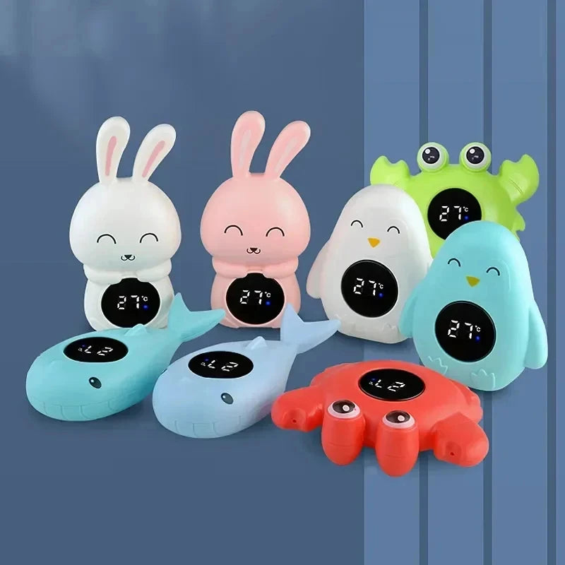 Floating Baby Bath Thermometer - Digital LED Water Temperature Meter for Infant Bath Time