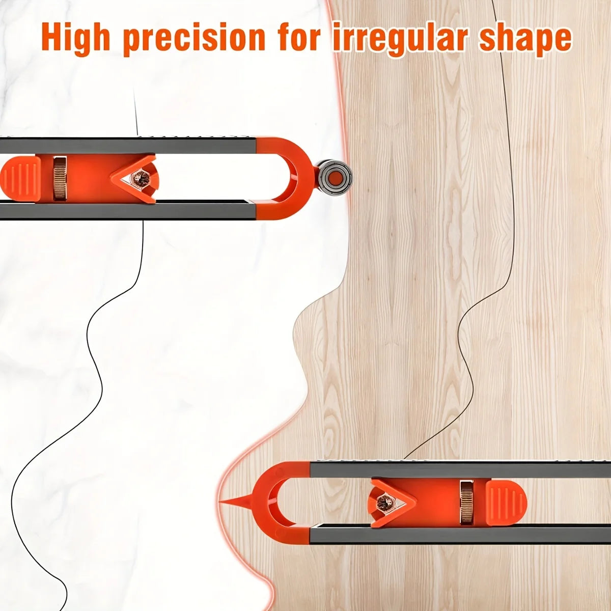 Contour Gauge Scribe Tool - Shape Duplicator for Accurate Woodworking Marking