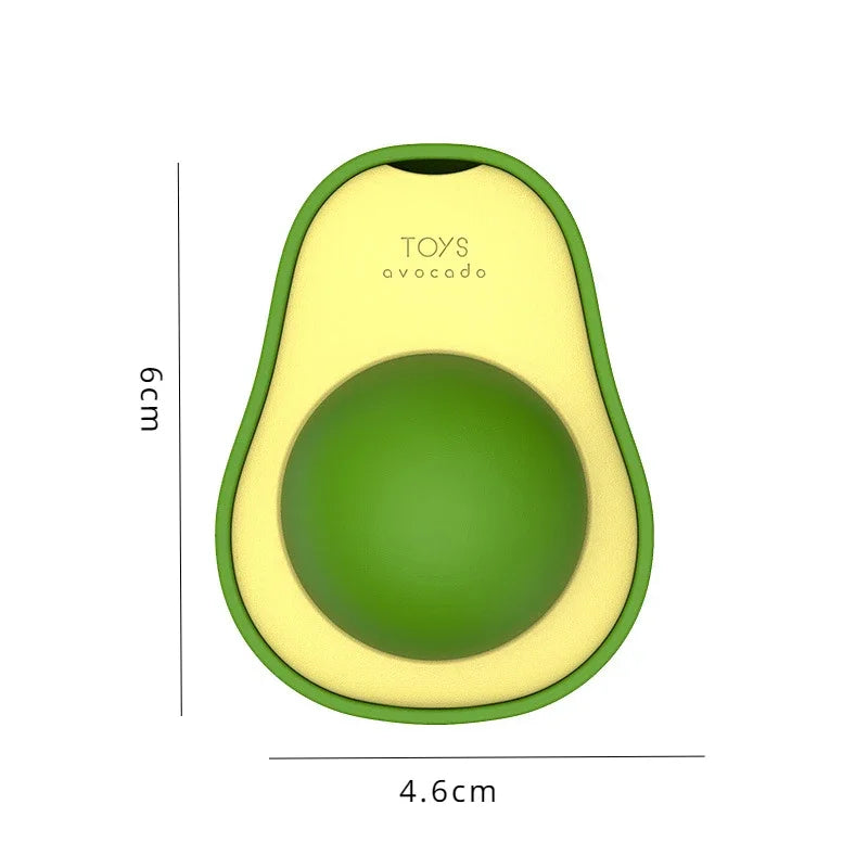 Avocado Catnip Ball - Wall Mounted Rotating Cat Toy for Teeth Cleaning and Play
