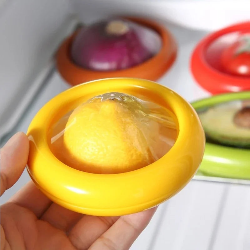 Fruit and Vegetable Keeper Boxes - Fresh Storage Pods for Avocado, Onion and Lemon