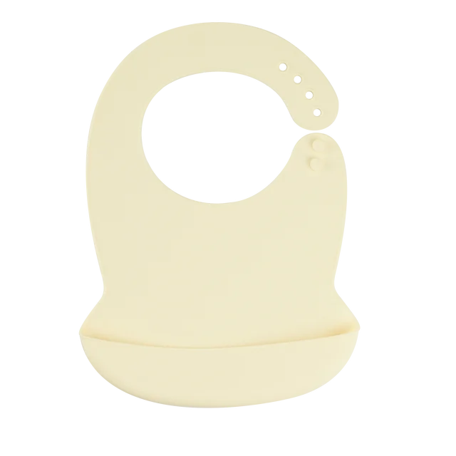 Silicone Baby Bib - Waterproof Feeding Apron with Crumb Catcher Pocket