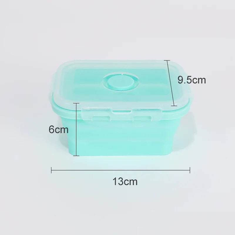 Collapsible Silicone Food Storage Containers - Leakproof Lunch Bowls for Meal Prep
