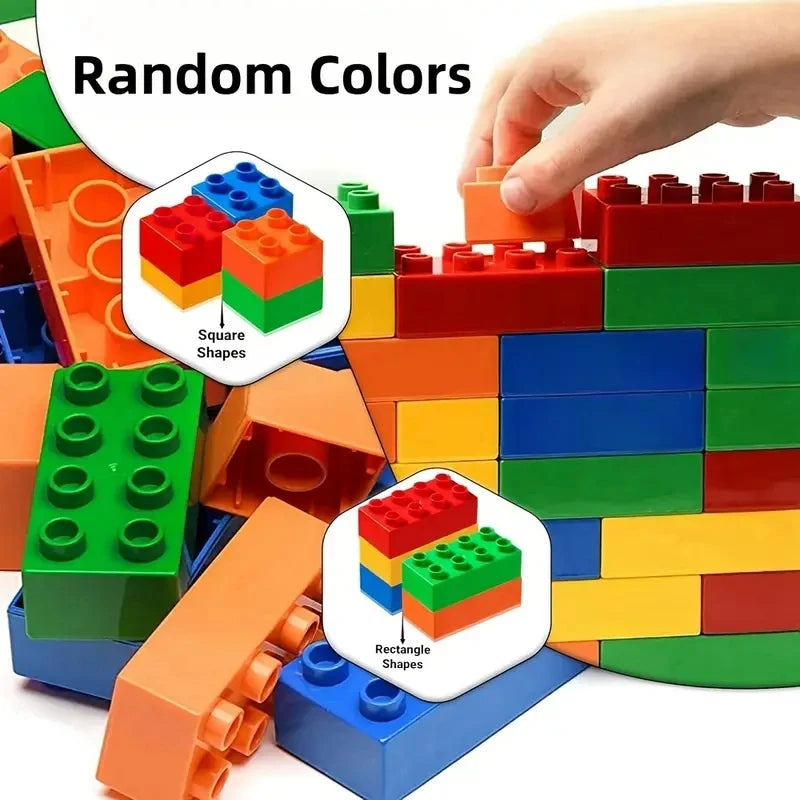 Kids DIY Building Blocks - 50 and 200 Piece Sets for Christmas Gifting