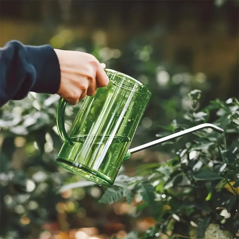 Long Spout Watering Can - Lightweight Plastic Watering Kettle for Indoor Plants