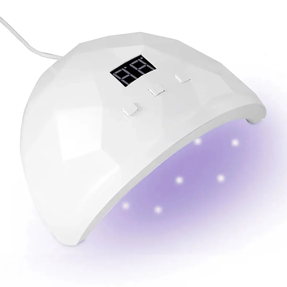 Nail Dryer Lamp - USB Type-C Gel Polish Curing Light for Home Manicures