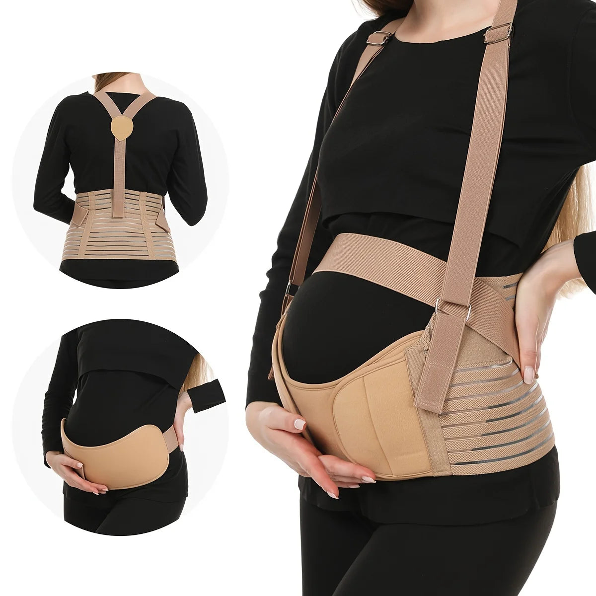 Maternity Support Belt - Adjustable Breathable Pregnancy Belt, Sizes S to XXL