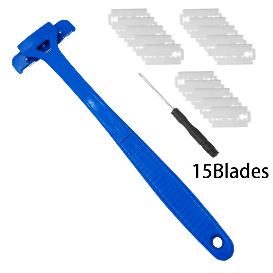 Mens Back Shaver - Long Foldable Handle Body Groomer and Razor for Hard-to-Reach Areas
