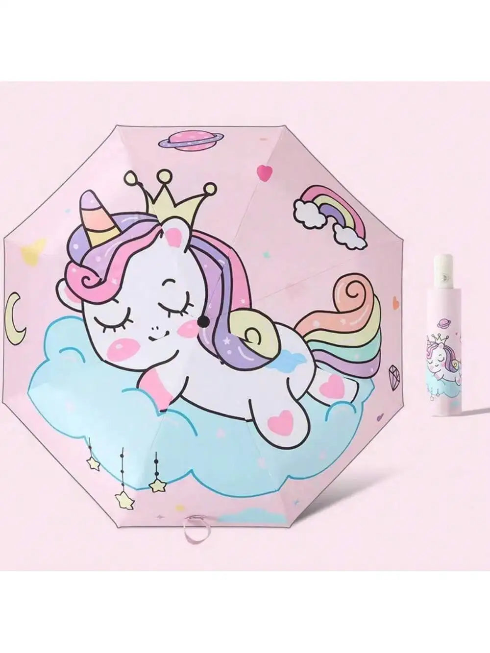 Unicorn Kids Umbrella - Lightweight 8K Aluminium Frame for Boys and Girls