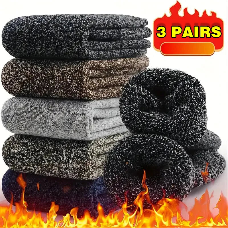 Winter Warm Thick Towel - Soft Wool Set of 3 in Five Colour Options