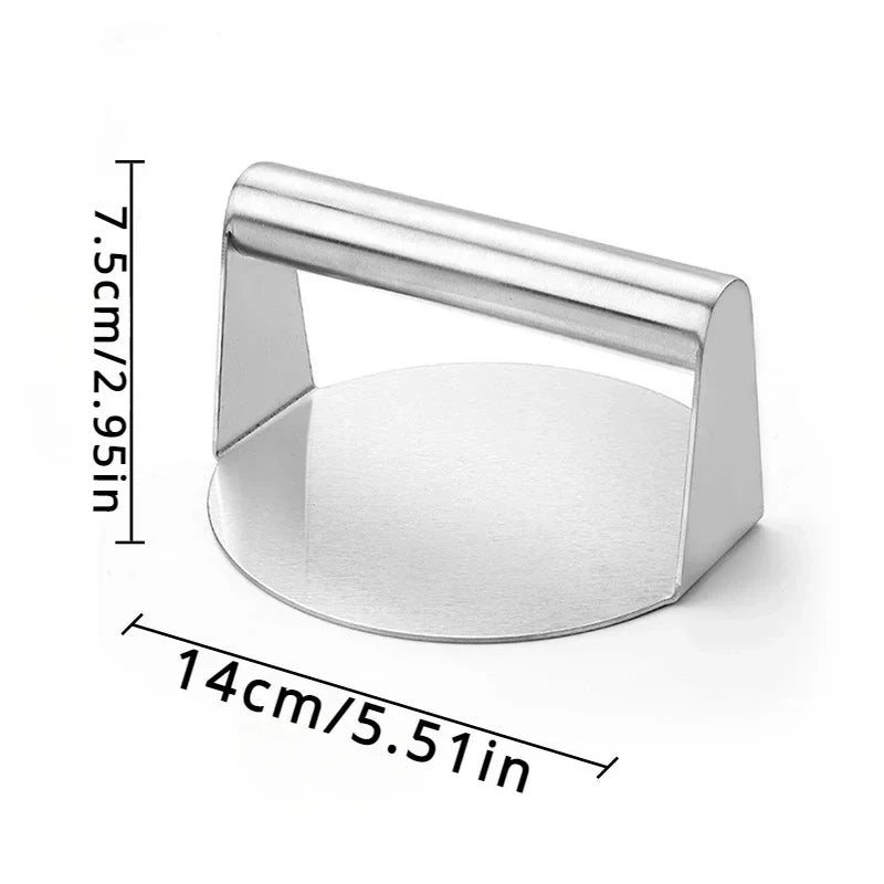 Stainless Steel Burger Press - Smash Patty Masher for Grill, Griddle and Cast Iron Pan