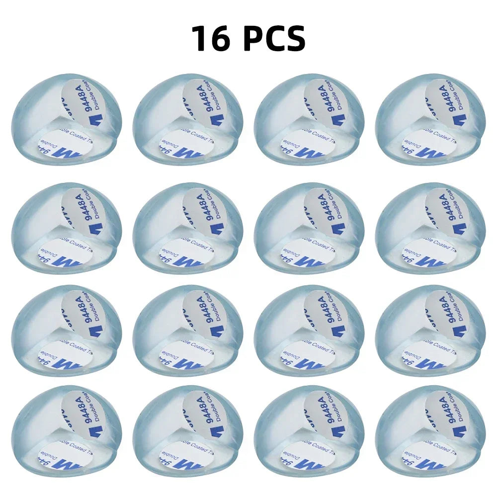 Clear Table Corner Protectors - Soft PVC Baby Safety Edge Guards, 4-16 Pack
