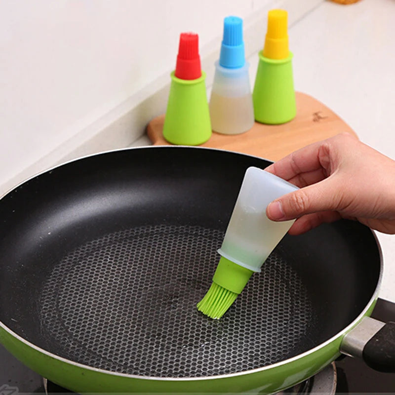 Silicone Basting Brush - Heat Resistant Pastry & BBQ Oil Brush