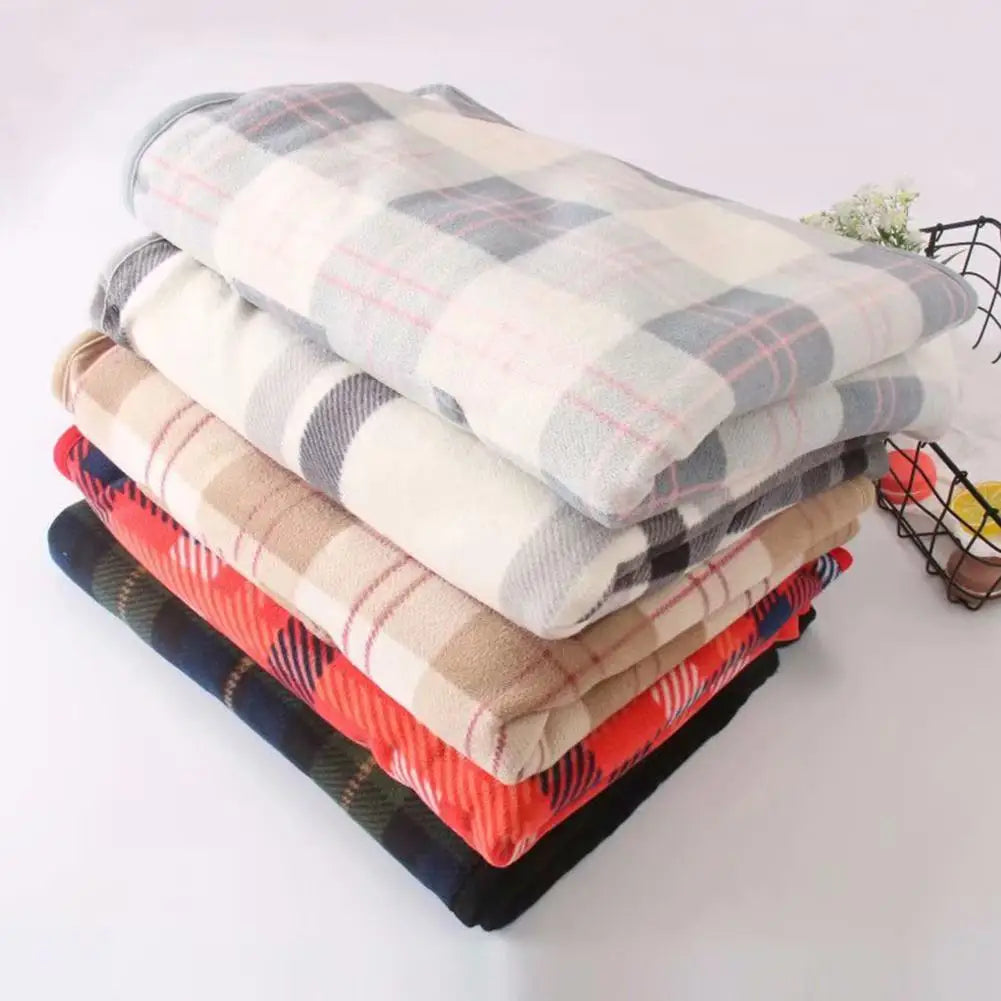 Wearable Shawl Blanket - Thick Tartan Wrap Throw for Home, Office and Sofa