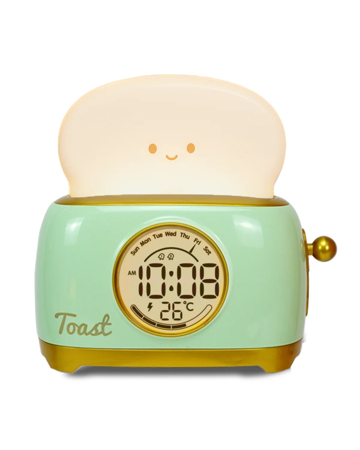 Kids Alarm Clock - LED Digital Bedside Clock with Temperature Display